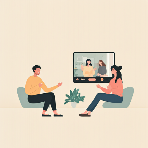 People video chatting